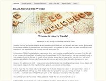 Tablet Screenshot of lynseystravels.weebly.com