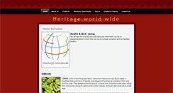 Desktop Screenshot of heritageworldwide.weebly.com