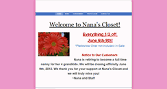 Desktop Screenshot of nanascloset.weebly.com