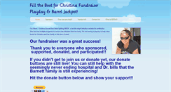 Desktop Screenshot of fillthebootforchristina.weebly.com
