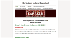 Desktop Screenshot of berlinladyindiansbball.weebly.com