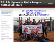 Tablet Screenshot of bridgewatersoftballallstars.weebly.com