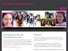 Tablet Screenshot of pittsburghfaceart.weebly.com