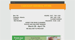 Desktop Screenshot of cadogangeneralstore.weebly.com