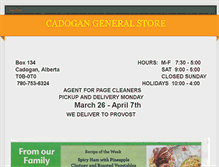 Tablet Screenshot of cadogangeneralstore.weebly.com