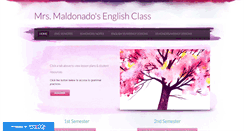 Desktop Screenshot of mrsmaldonadosenglishclass.weebly.com