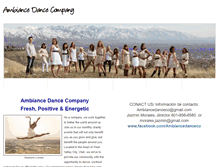 Tablet Screenshot of ambiancedanceco.weebly.com