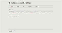 Desktop Screenshot of beautymarkedfarm.weebly.com