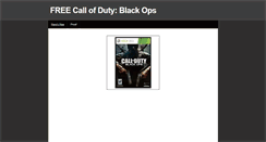 Desktop Screenshot of freecallofdutyblackops.weebly.com