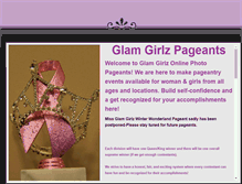 Tablet Screenshot of glamgirlzpageants.weebly.com