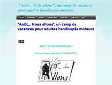 Tablet Screenshot of aoutnousallons.weebly.com