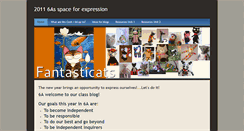 Desktop Screenshot of 6aspaceforexpression.weebly.com
