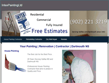 Tablet Screenshot of intexpaintingltd.weebly.com