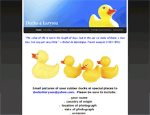 Tablet Screenshot of ducks4laryssa.weebly.com