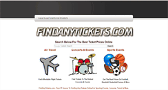 Desktop Screenshot of findanytickets.weebly.com
