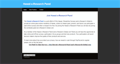 Desktop Screenshot of hawaii-e-researchpanel.weebly.com