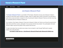 Tablet Screenshot of hawaii-e-researchpanel.weebly.com