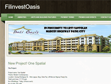 Tablet Screenshot of filinvestlandoasis.weebly.com