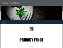 Tablet Screenshot of privacyfencebuilders.weebly.com