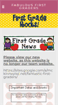 Mobile Screenshot of fantasticfirstgraders.weebly.com