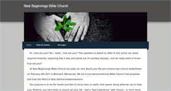 Desktop Screenshot of newbebiblechurch.weebly.com