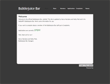 Tablet Screenshot of bubblejuicebar.weebly.com