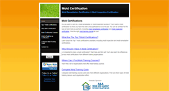 Desktop Screenshot of mold-certification.weebly.com