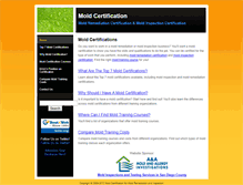 Tablet Screenshot of mold-certification.weebly.com