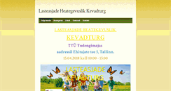 Desktop Screenshot of lasteriieteturg.weebly.com