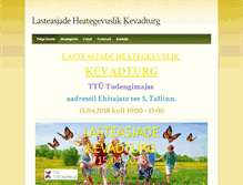 Tablet Screenshot of lasteriieteturg.weebly.com