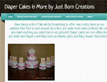 Tablet Screenshot of justborncreations.weebly.com