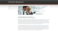 Desktop Screenshot of informationmanagement.weebly.com