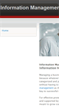 Mobile Screenshot of informationmanagement.weebly.com