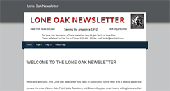 Desktop Screenshot of loneoaknewsletter.weebly.com