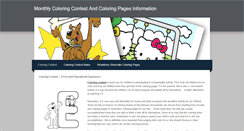 Desktop Screenshot of coloringcontest.weebly.com