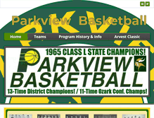 Tablet Screenshot of parkviewbasketball.weebly.com